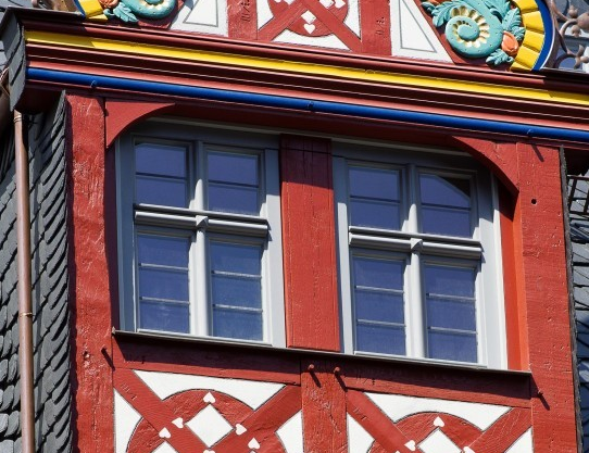 Fluchtfenster im Fachwerkhaus