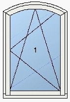 Einflügeliges Fenster