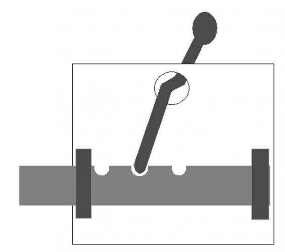 Prinzipzeichnung eines lakonischen Schlosses