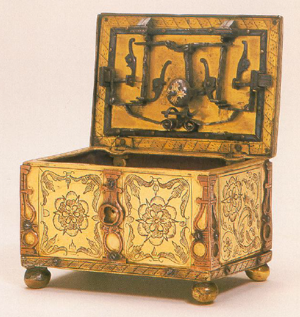 Schliesstechnik der Renaissance in einer Truhe