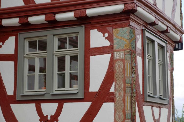 Sprossenfenster im Fachwerkhaus