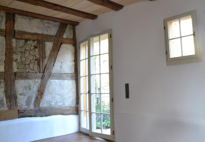 Terrassentür für denkmalgeschütztes Fachwerkhaus