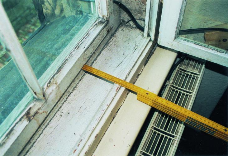 Abstand der Fensterebenen