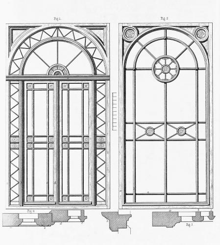 Balkonfenster mit Drehflügeln und mit fest stehender Verglasung
