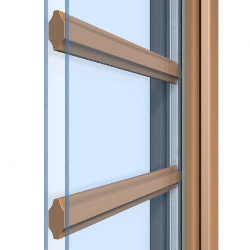 Helima-Sprossen im Scheibenzwischenraum