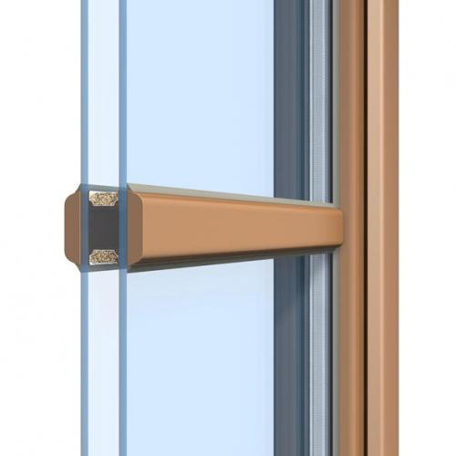 Holzfenster mit Wiener Sprossen und Abstandshalter im Scheibenzwischenraum.