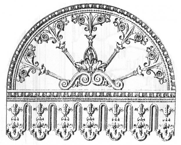 Lambrequin aus Metall