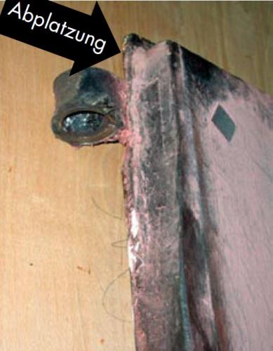 Detailschaden Flügel