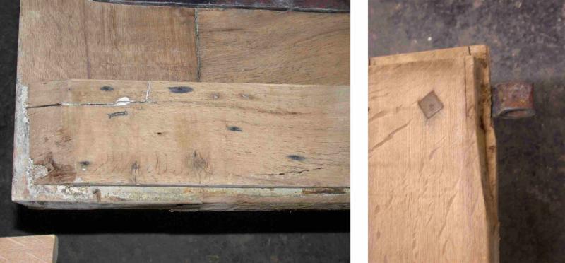 Gebrauchsspuren und Abplatzungen