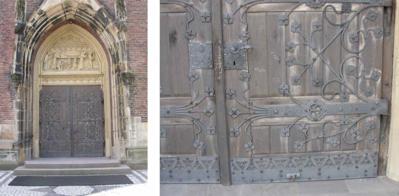 neogotische Kirchentüren