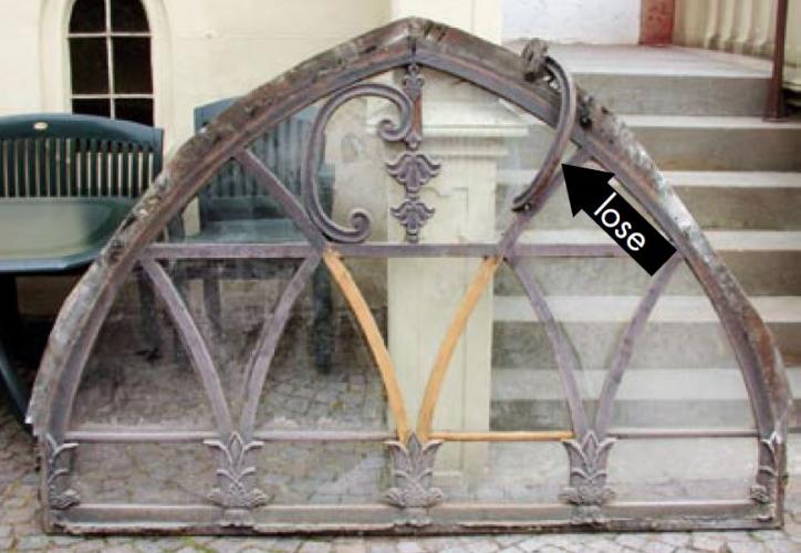 Oberlicht lose Teile