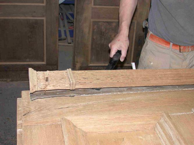 Schlagleiste lösen und abnehmen