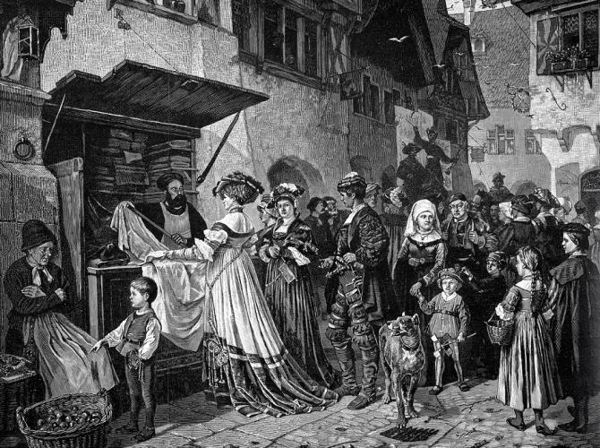 Geburt des Schaufensters