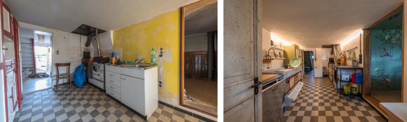Küche vorher und nachher