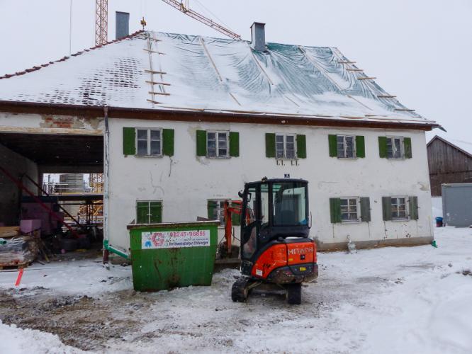 Traufseite vor der Sanierung