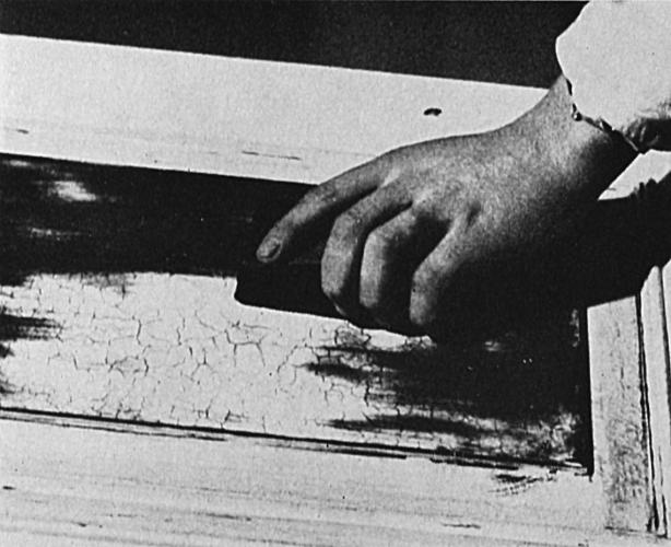 Reißlack mit Öllasur einreiben