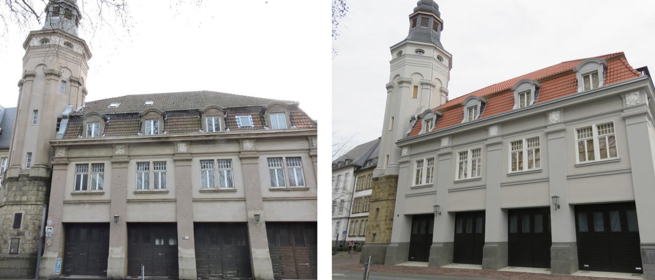 Vorher_Nachher Ansicht Alte Feuerwache Recklinghausen